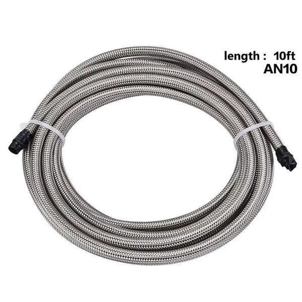 SPELAB 20Ft/6 Meter AN6/AN8/AN10 PTFE E85 Oil Gas Fuel Line Stainless