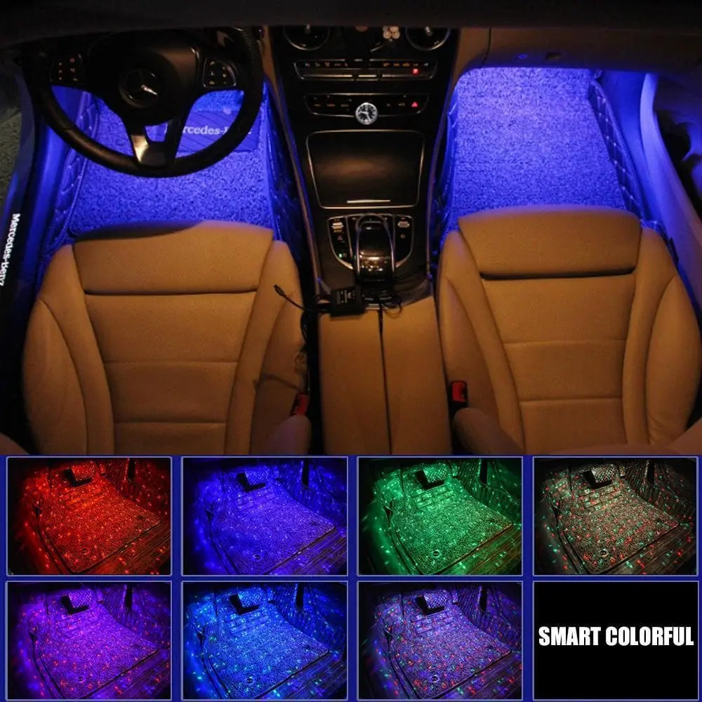 SPELAB RGB LED Rock Lights, 150 LEDs Multicolor Neon Underglow Waterpr
