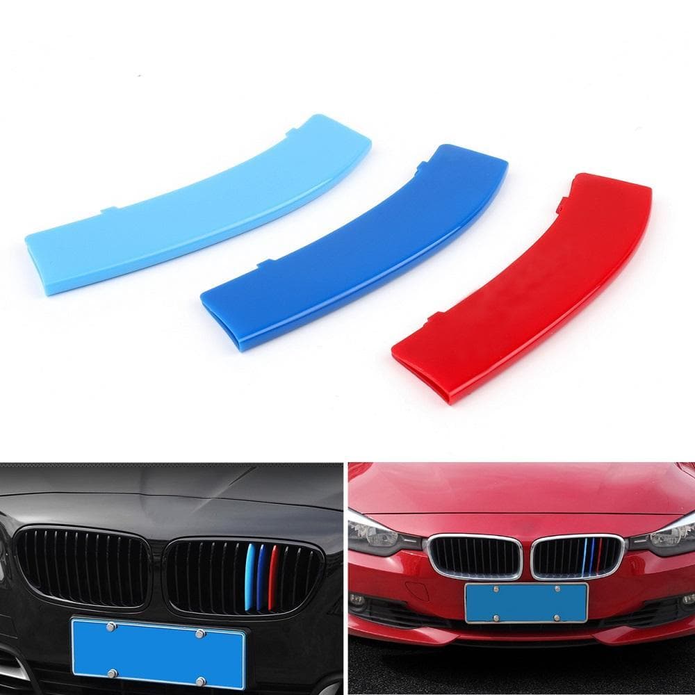 M-Colored Stripe Grille Insert Trims Compatible with BMW 11-20 X3