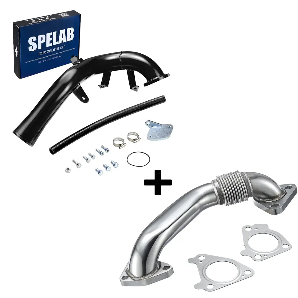 SPELAB 2006-2007 6.6L Duramax LBZ EGR Delete Kit w/High Flow Intake Elbow