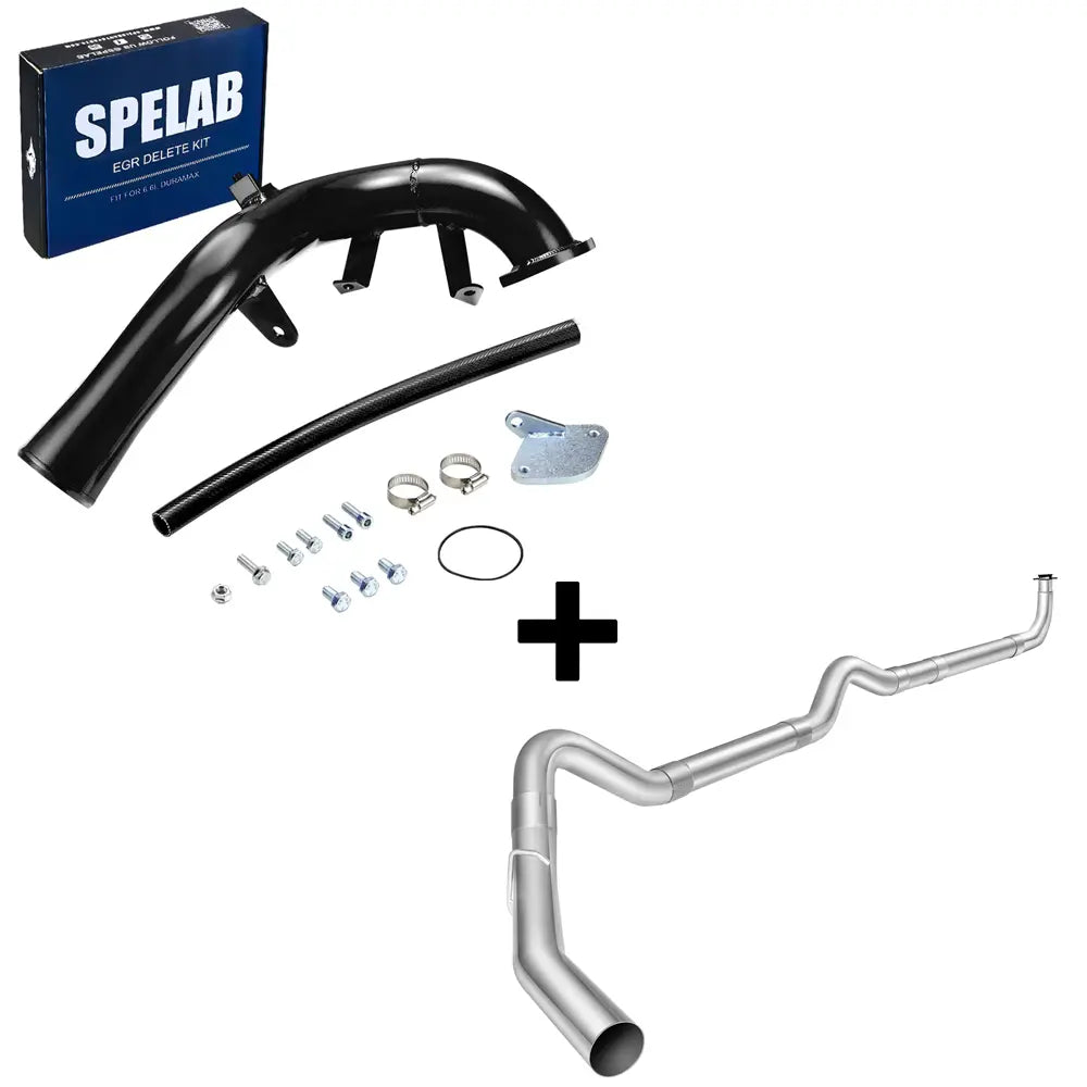 SPELAB 2006-2007 6.6L Duramax LBZ EGR Delete Kit w/High Flow Intake Elbow