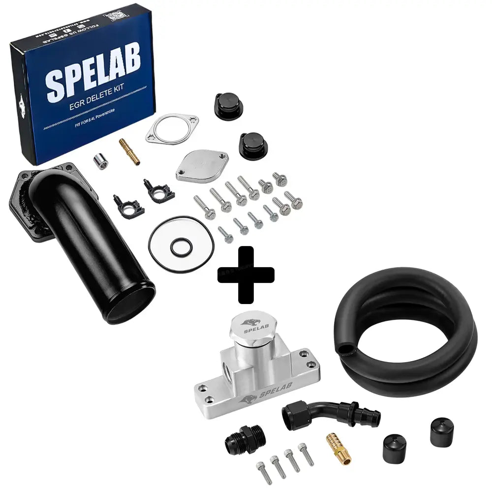 EGR Delete Kit For 2008-2010 Ford 6.4L Powerstroke Turbo Diesel | SPELAB