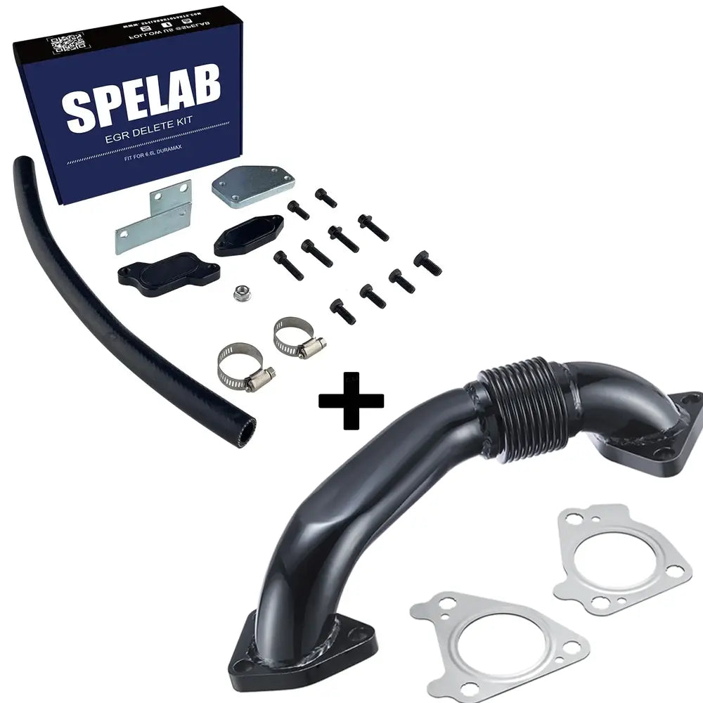 SPELAB 2004-2005 6.6L Duramax LLY EGR Delete Kit With High Flow Intake