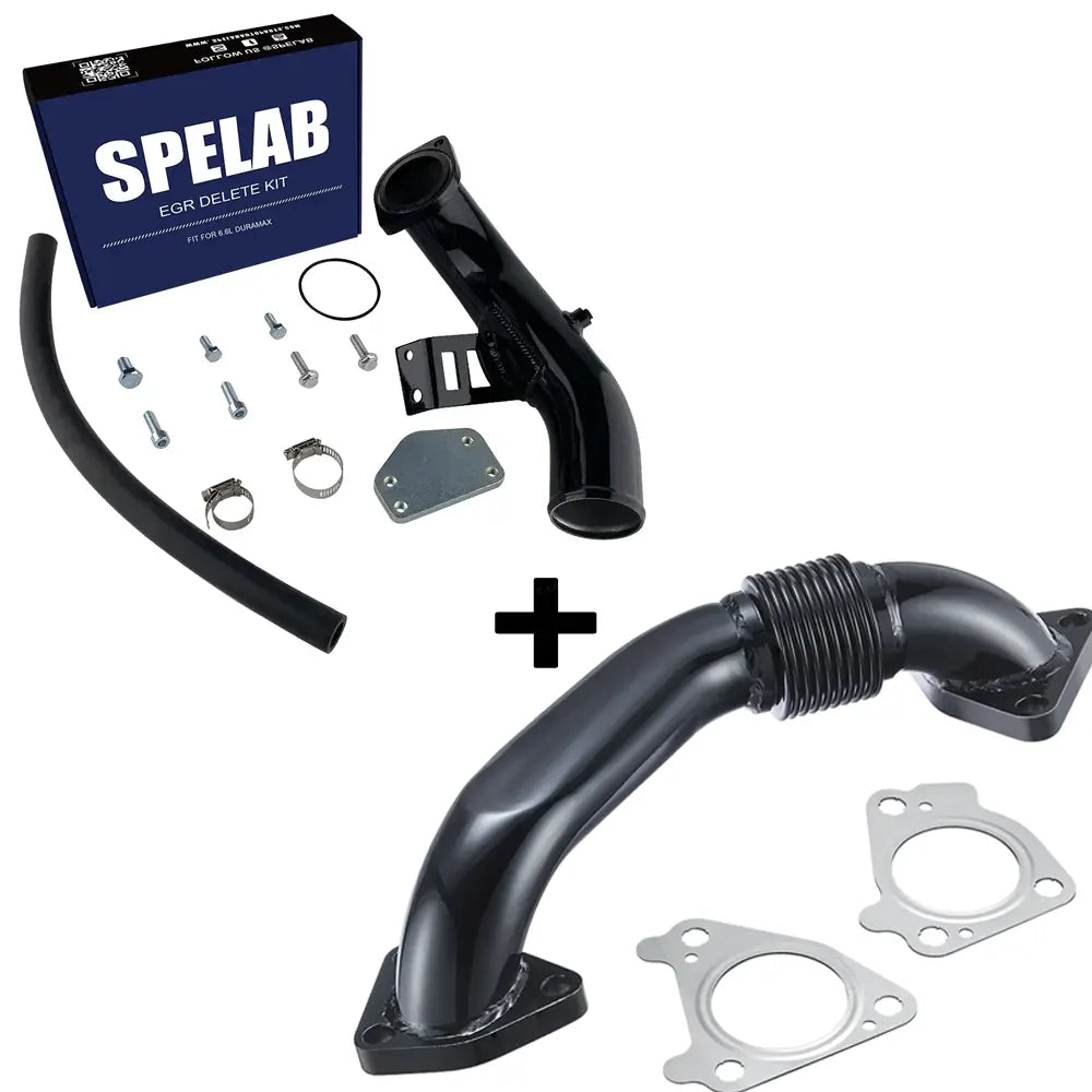 SPELAB 2004-2005 6.6L Duramax LLY EGR Delete Kit With High Flow Intake