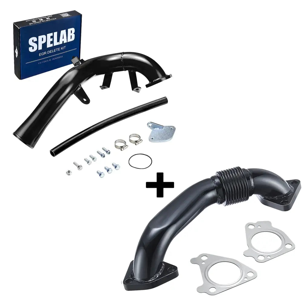 SPELAB 2006-2007 6.6L Duramax LBZ EGR Delete Kit w/High Flow Intake Elbow