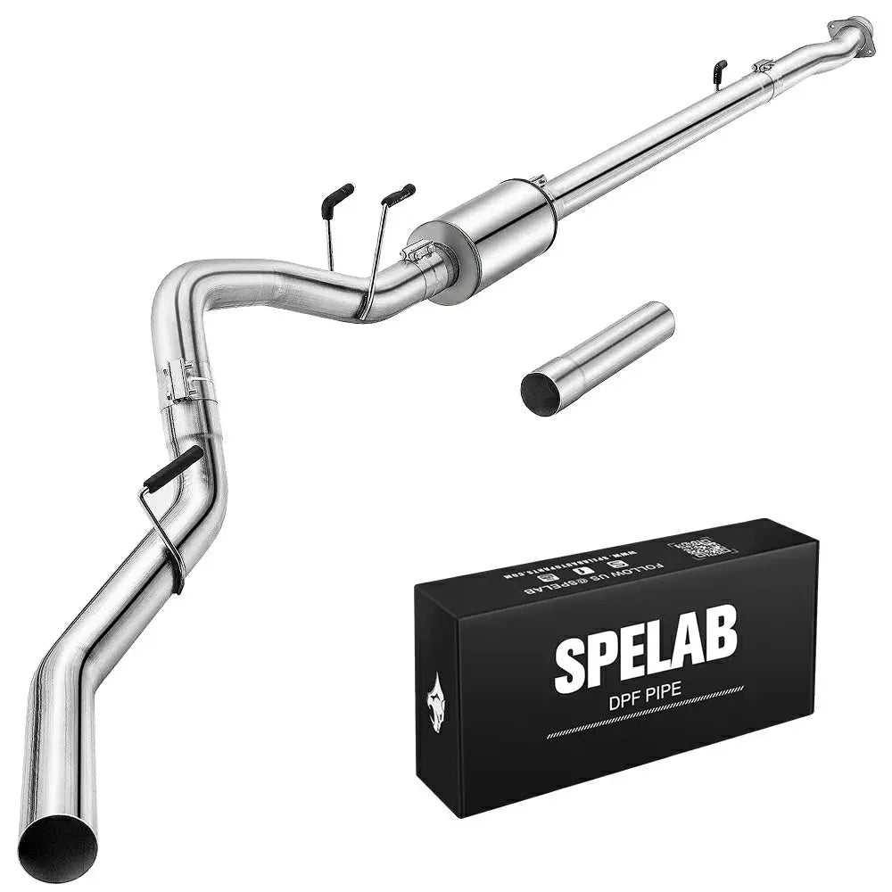 4"/5" 2011-2023 Ford 6.7 Powerstroke DPF Delete Race Pipe w/Muffler Exhaust | SPELAB