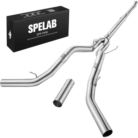 4"/5" 2011-2023 Ford 6.7 Powerstroke DPF Delete Race Pipe w/Muffler Exhaust | SPELAB