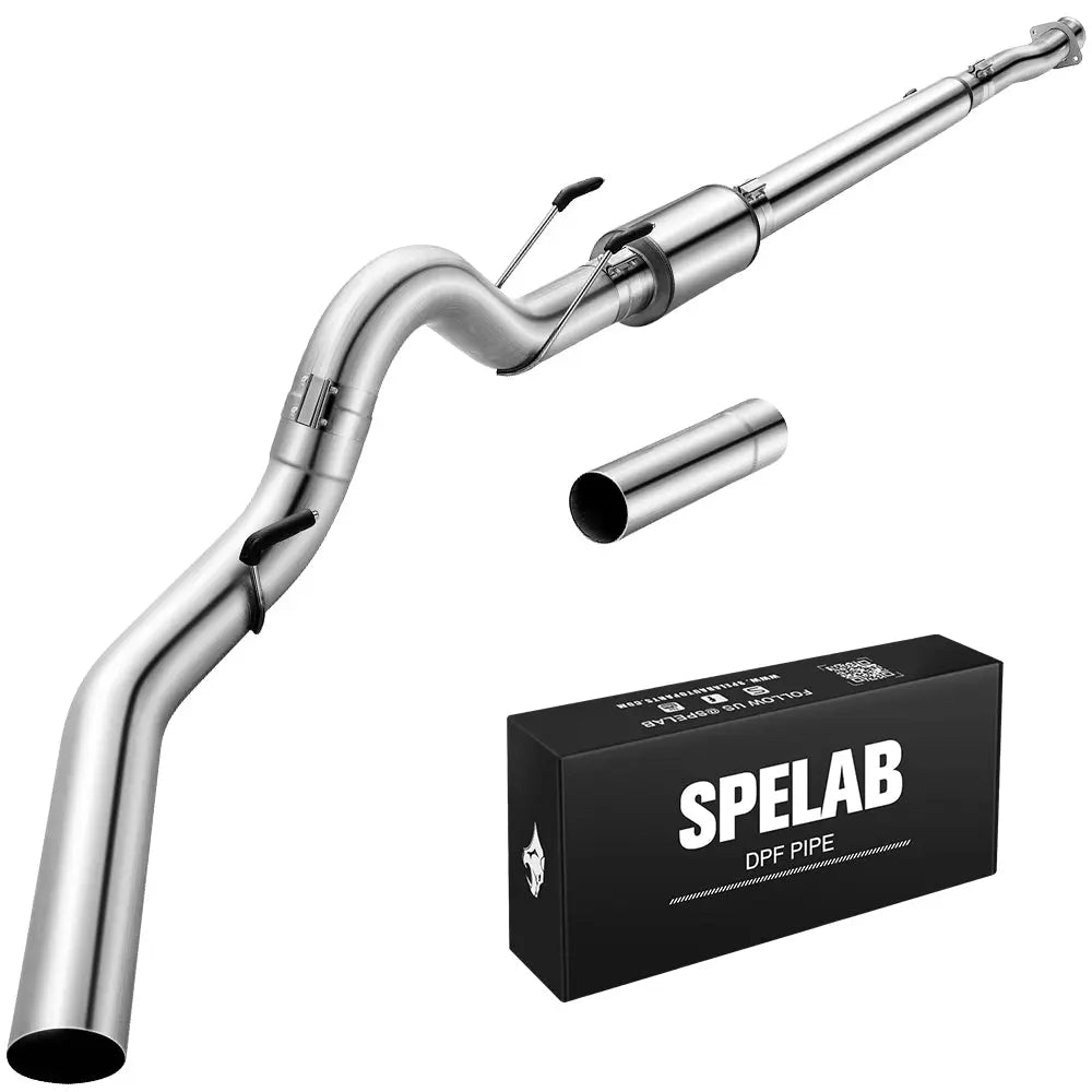 4"/5" 2011-2023 Ford 6.7 Powerstroke DPF Delete Race Pipe w/Muffler Exhaust | SPELAB