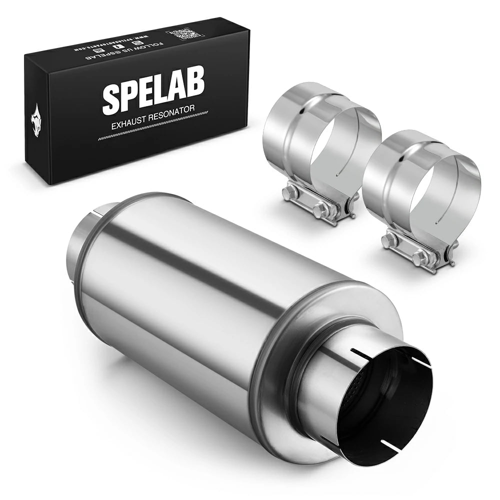 4"/5" Stainless Steel Diesel Muffler For Cummins Duramax Powerstroke |SPELAB