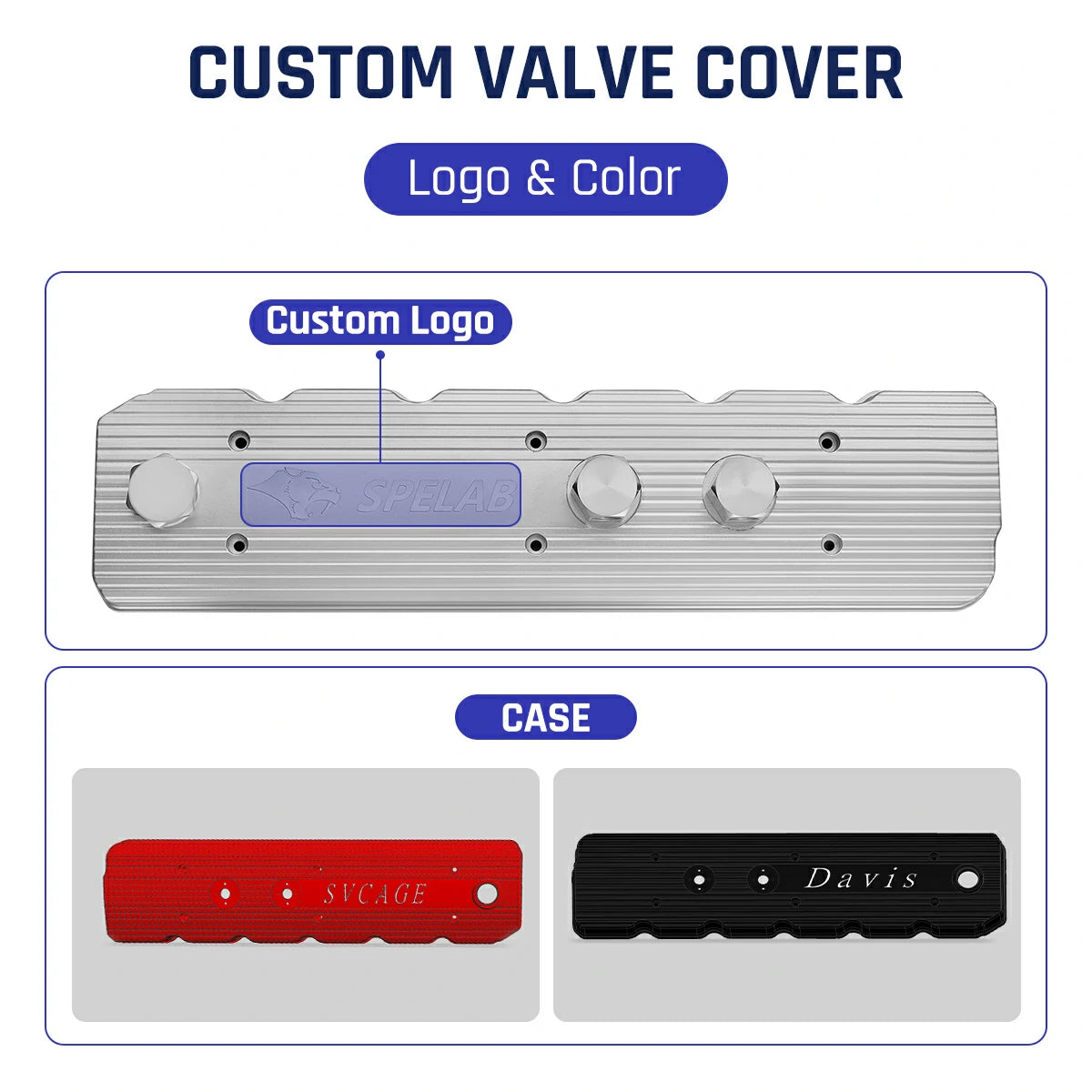 Valve Cover Aluminum for 2006-2024 Dodge 5.9 6.7 Cummins Diesel Dodge Ram 2500/3500 | SPELAB-23