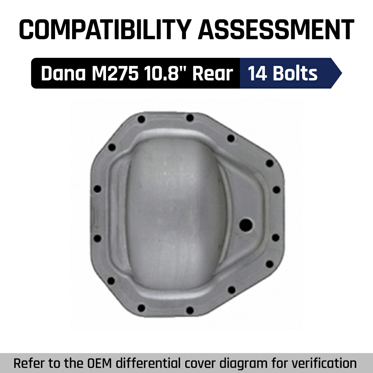 Differential Cover Dana M275 10.8″ 14 Bolts Rear Axle For 2017+ Ford F250 F350 Super Duty | SPELAB-362