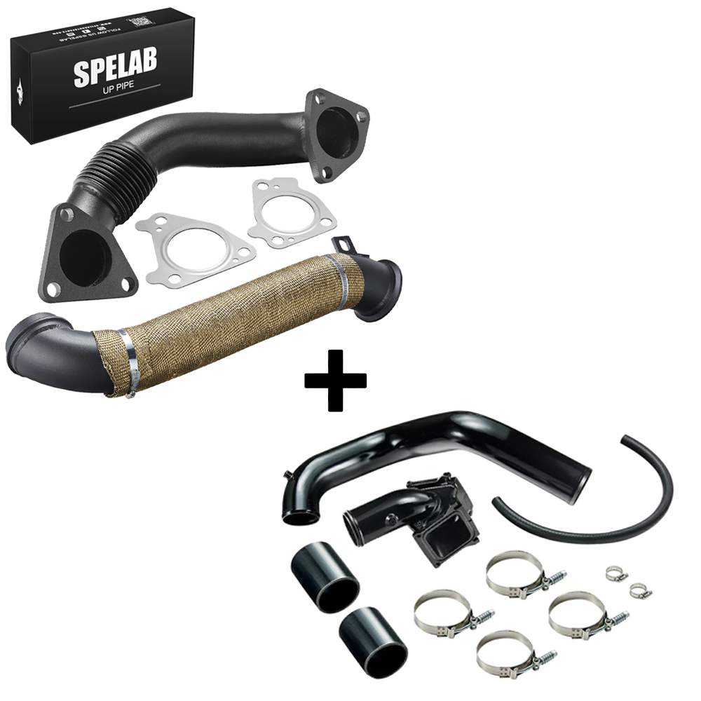 SPELAB 3'' Downpipe Exhaust For 2004.5-2010 LLY LBZ LMM 6.6L Duramax Diesel