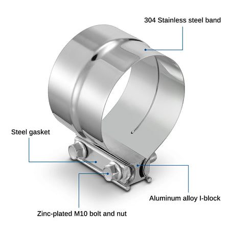 4"/5" Stainless Steel Diesel Muffler For Cummins to Duramax and Powerstroke |SPELAB-4