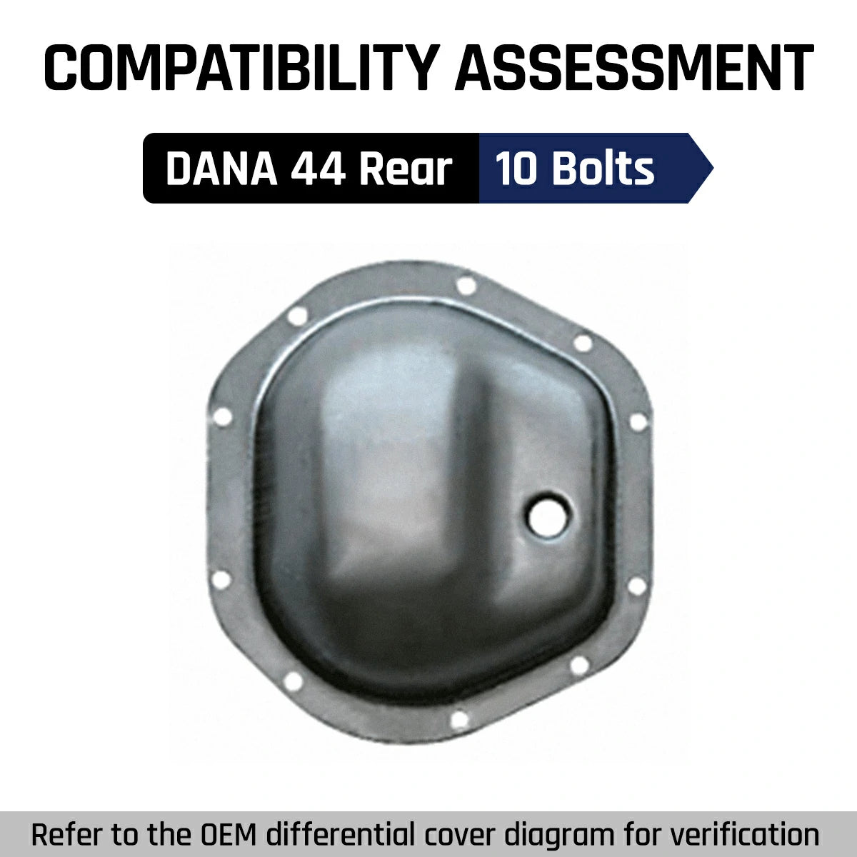 Differential Cover For DANA 44 10 Bolts Rear Axle| SPELAB-362