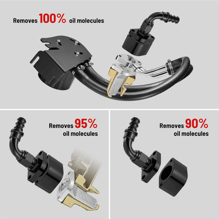 2011+ Ford 6.7L Powerstroke CCV Reroute/Delete w/Catch Can Internal&External  Kit | SPELAB-3