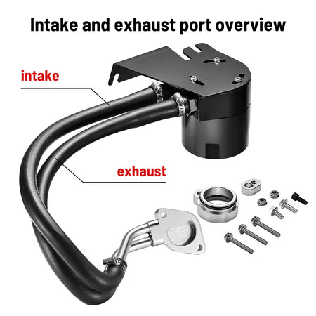 2011+ Ford 6.7L Powerstroke CCV Reroute/Delete w/Catch Can Internal&External  Kit | SPELAB-4