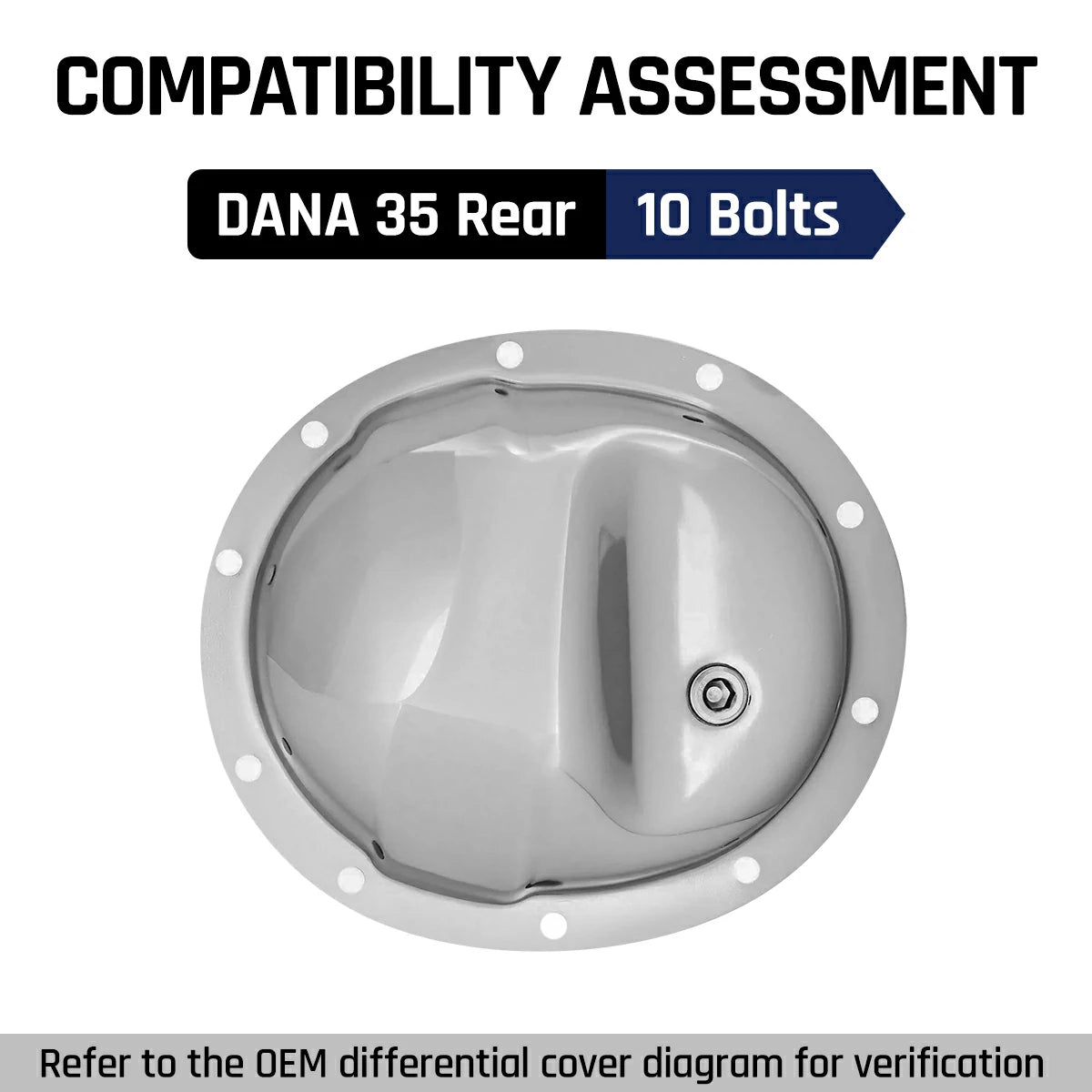 Differential Cover For Dana 35 10 Bolts Rear Axle| SPELAB-1234