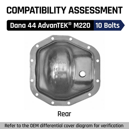 Differential Cover For Dana 44 AdvanTEK M220 10 Bolts Rear Axle | SPELAB-564