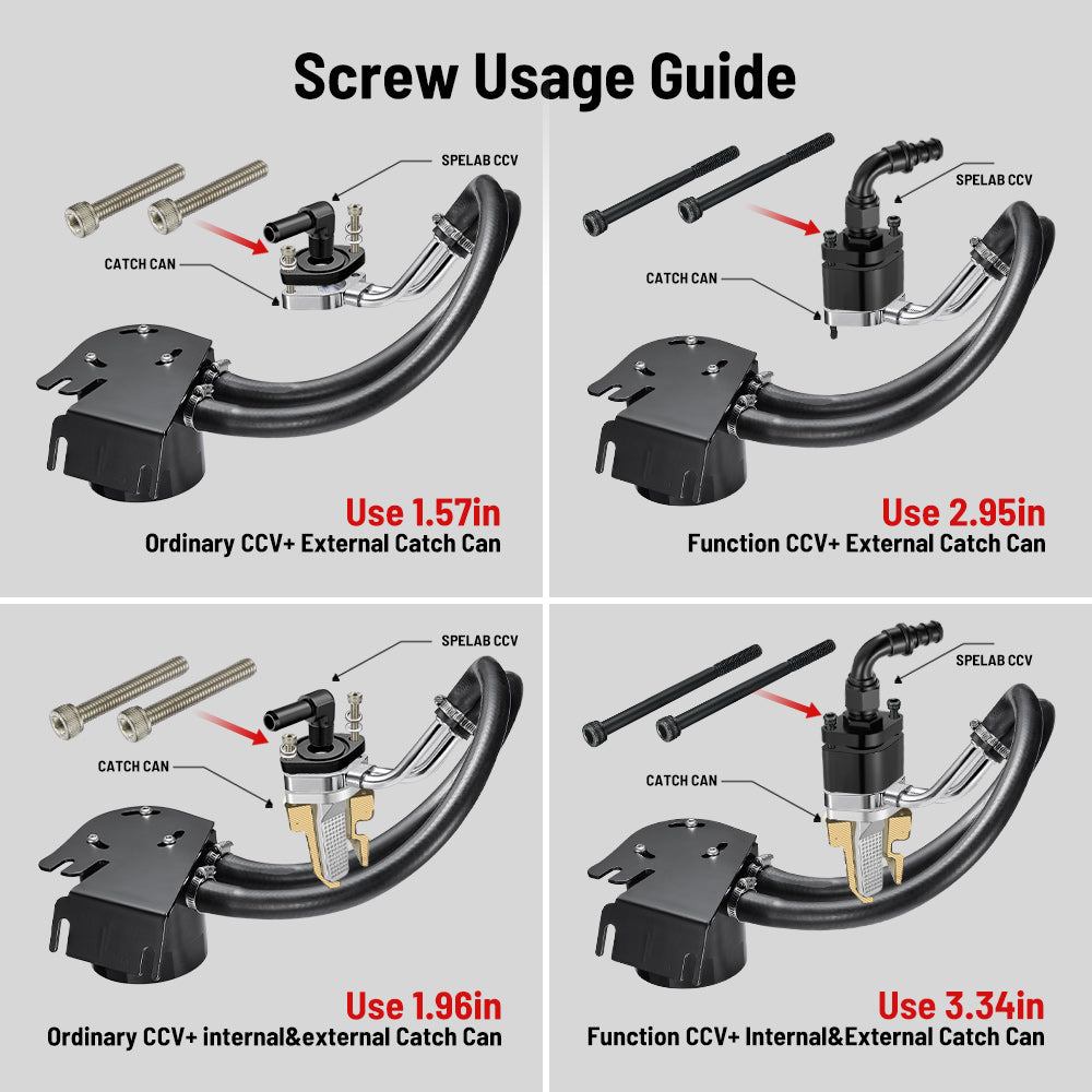 SPELAB Enhanced CCV/PCV Reroute/Delete Engine Ventilation Kit For 11-23 Ford 6.7L Powerstroke-5