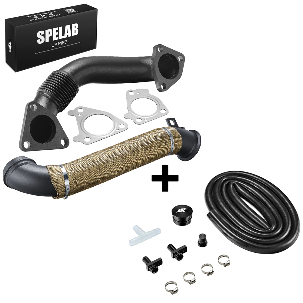 SPELAB 3'' Downpipe Exhaust For 2004.5-2010 LLY LBZ LMM 6.6L Duramax Diesel