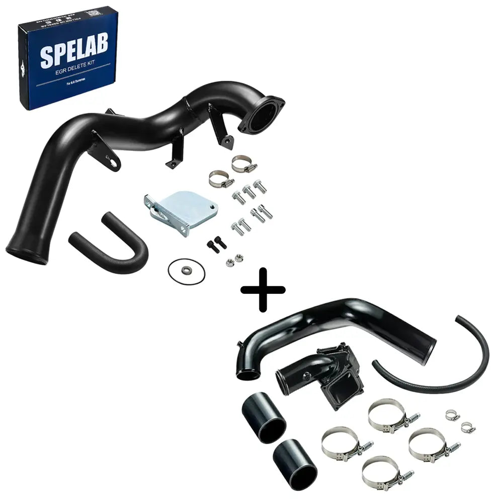 2007.5-2010 6.6L Duramax LMM EGR Delete Kit High Flow Intake Elbow Pipe Tube | SPELAB