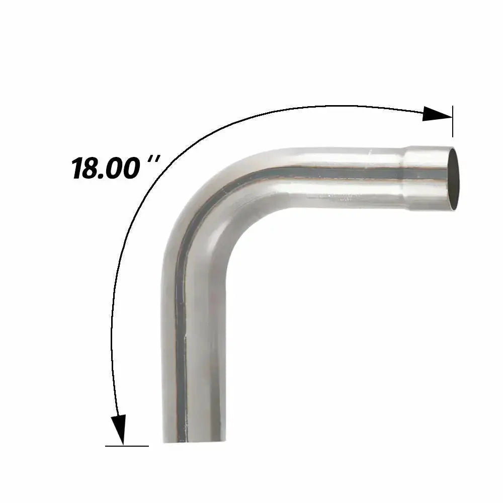 3.0 Custom Exhaust Kit 8 Pieces Stainless steel Tubing Mandrel Bend Pipe Straight & U-Bend Universal|SPELAB-12