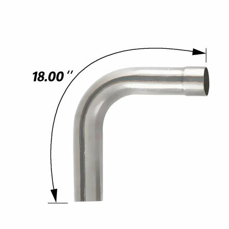 3.0 Custom Exhaust Kit 8 Pieces Stainless steel Tubing Mandrel Bend Pipe Straight & U-Bend Universal|SPELAB-12