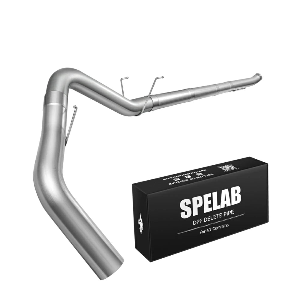 4"/5" Downpipe-Back 2019-2023 6.7 Cummins w/DPF Delete/Race Pipe | SPELAB