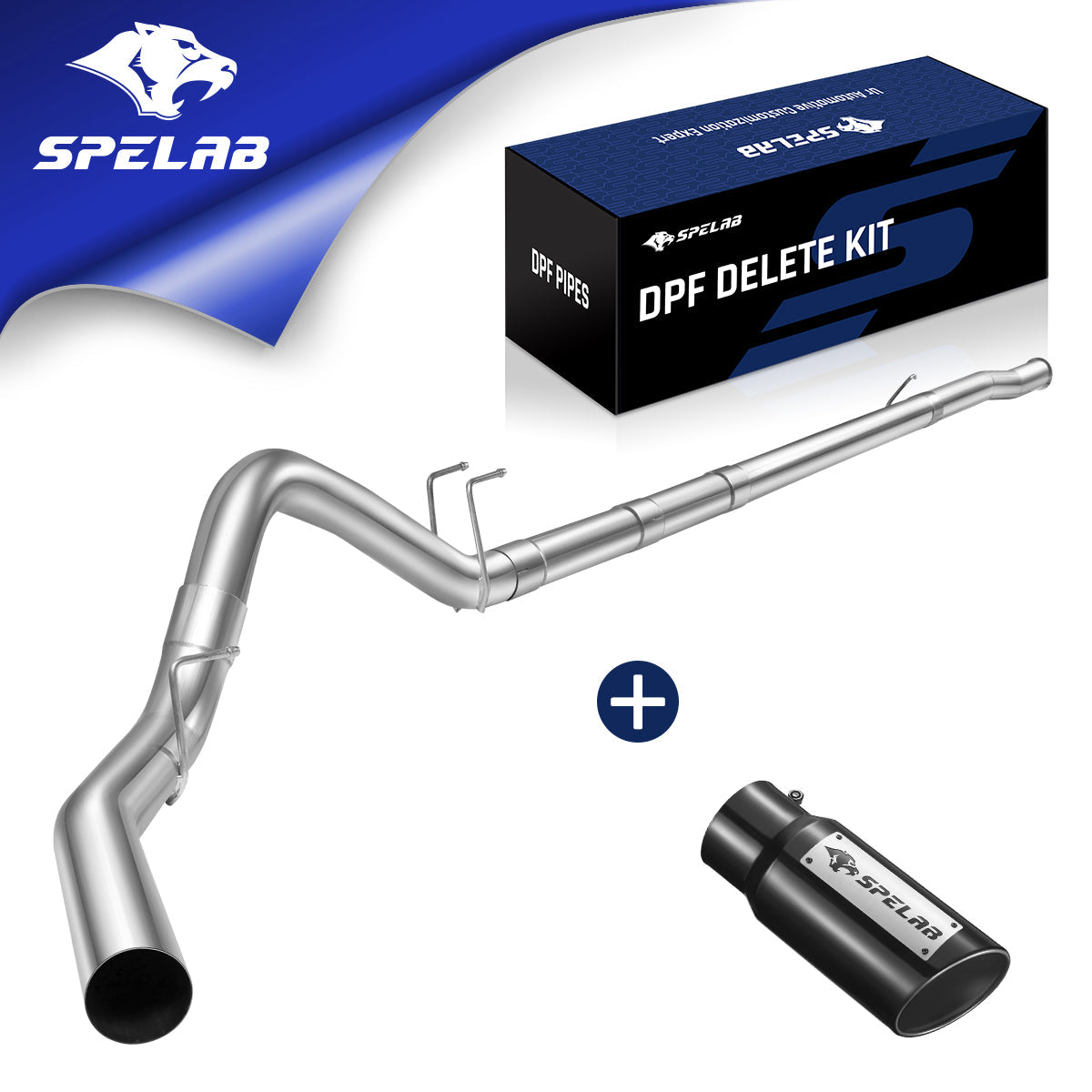 4"/5" Downpipe-Back 2011-2023 Ford 6.7 Powerstroke DPF Delete Race Pipe | SPELAB