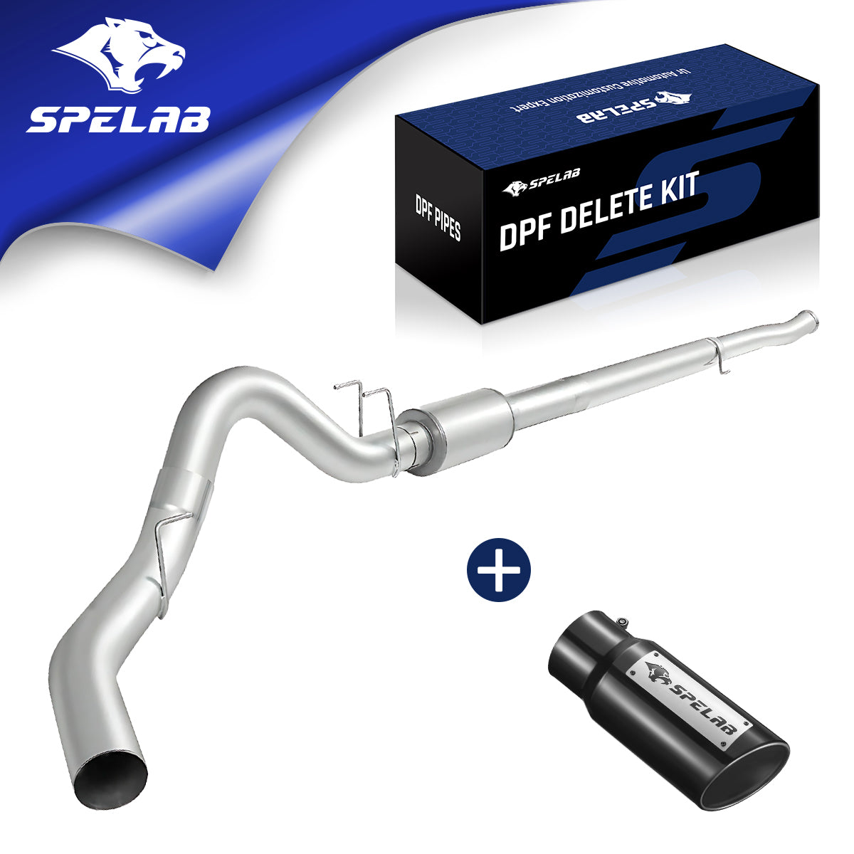 4"/5" Downpipe-Back 2011-2023 Ford 6.7 Powerstroke DPF Delete Race Pipe | SPELAB