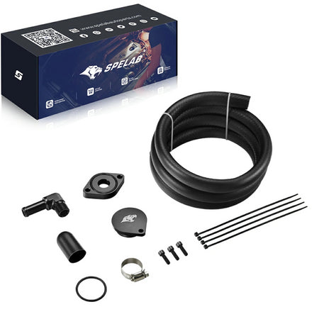 CCV Reroute/Delete Kit 2011-2024 Ford 6.7 Powerstroke F250 F350 F450 w/Catch Can｜SPELAB