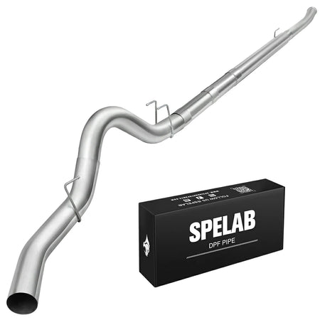 4"/5" 2011-2023 Ford 6.7 Powerstroke DPF Delete Race Pipe w/Muffler Exhaust | SPELAB