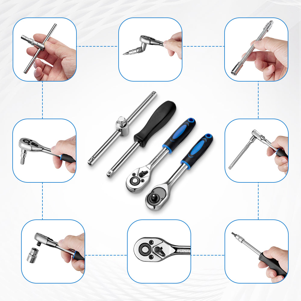 46Pcs Car Repair Tool Kit |SPELAB-3