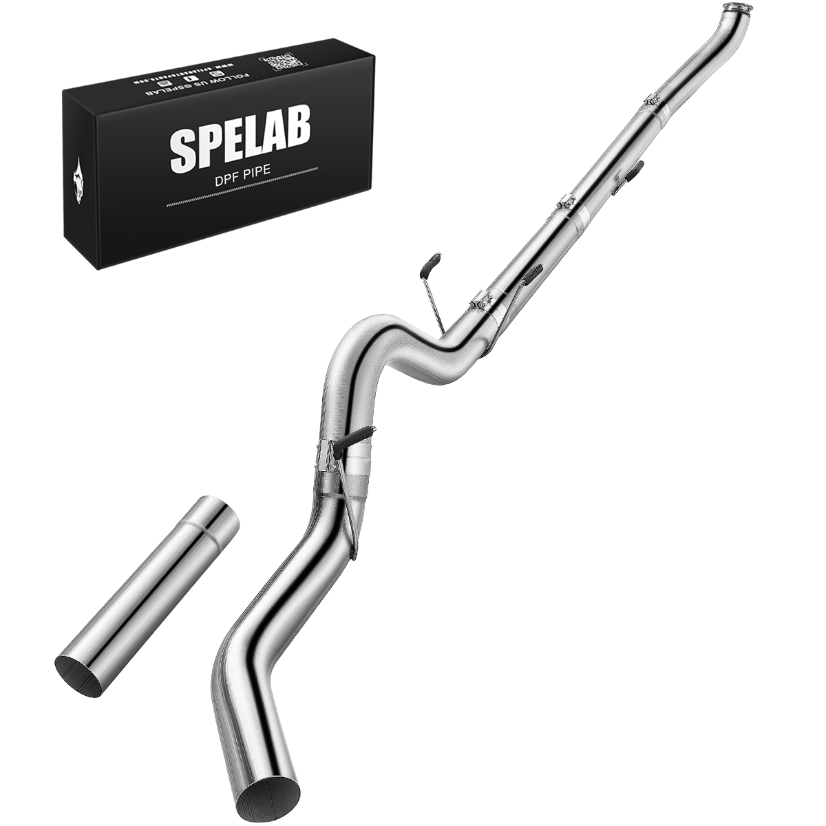 5"  2007-2010 Cummins 6.7L Cab & Chassis DPF Delete Exhaust | SPELAB