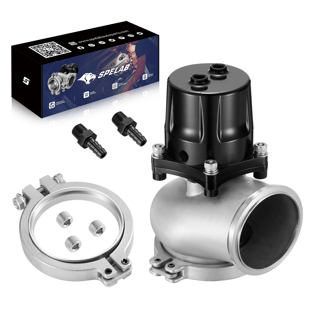 SPELAB High-Performance 6Psi 66mm Psiton Style turbo Wastegate