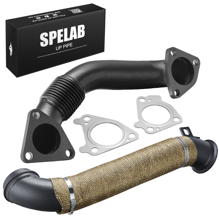 SPELAB 3'' Downpipe Exhaust For 2004.5-2010 LLY LBZ LMM 6.6L Duramax Diesel-3