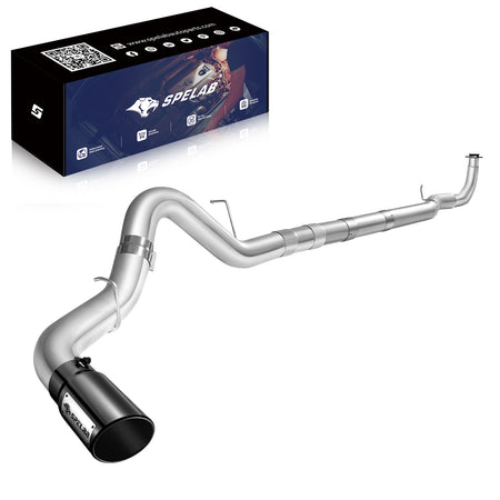 SPELAB 4"/5" Downpipe-Back 2011-2015 LML 6.6 Duramax DPF Delete Race Pipe