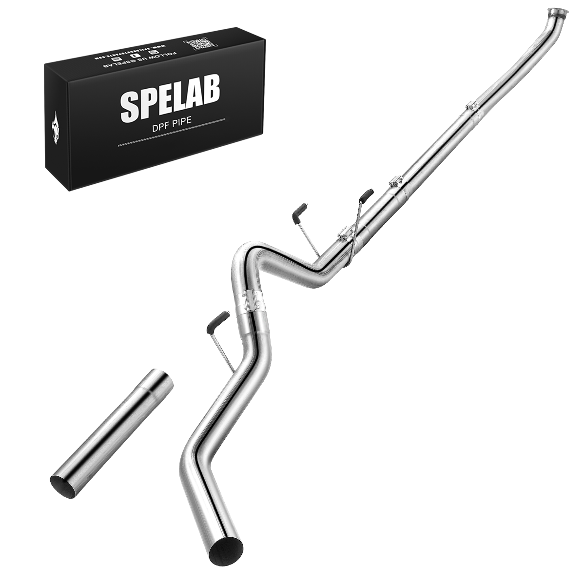 4"/5" 2004.5-2007 5.9L Cummins DPF Delete Race Pipe Dodge Ram 2500/3500 | SPELAB-1