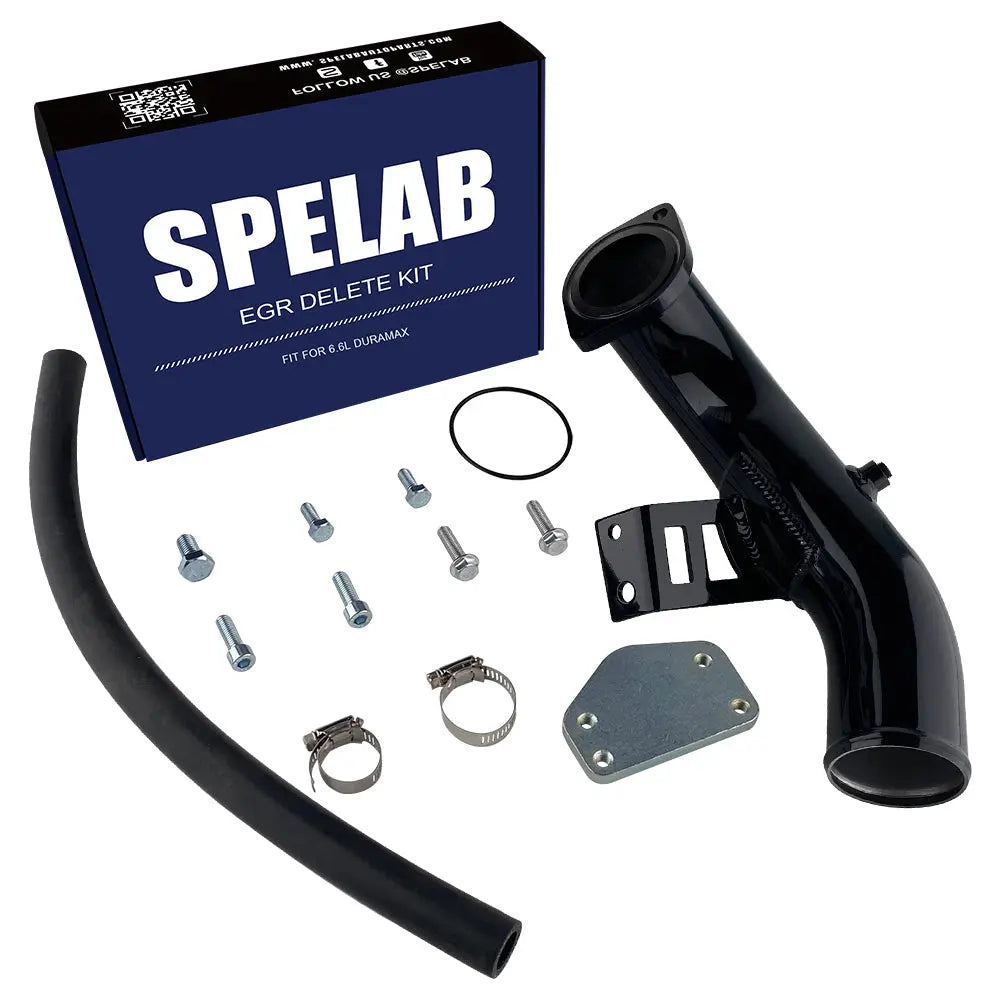 2004-2005 6.6L Duramax LLY EGR Delete Kit With High Flow Intake |SPELAB