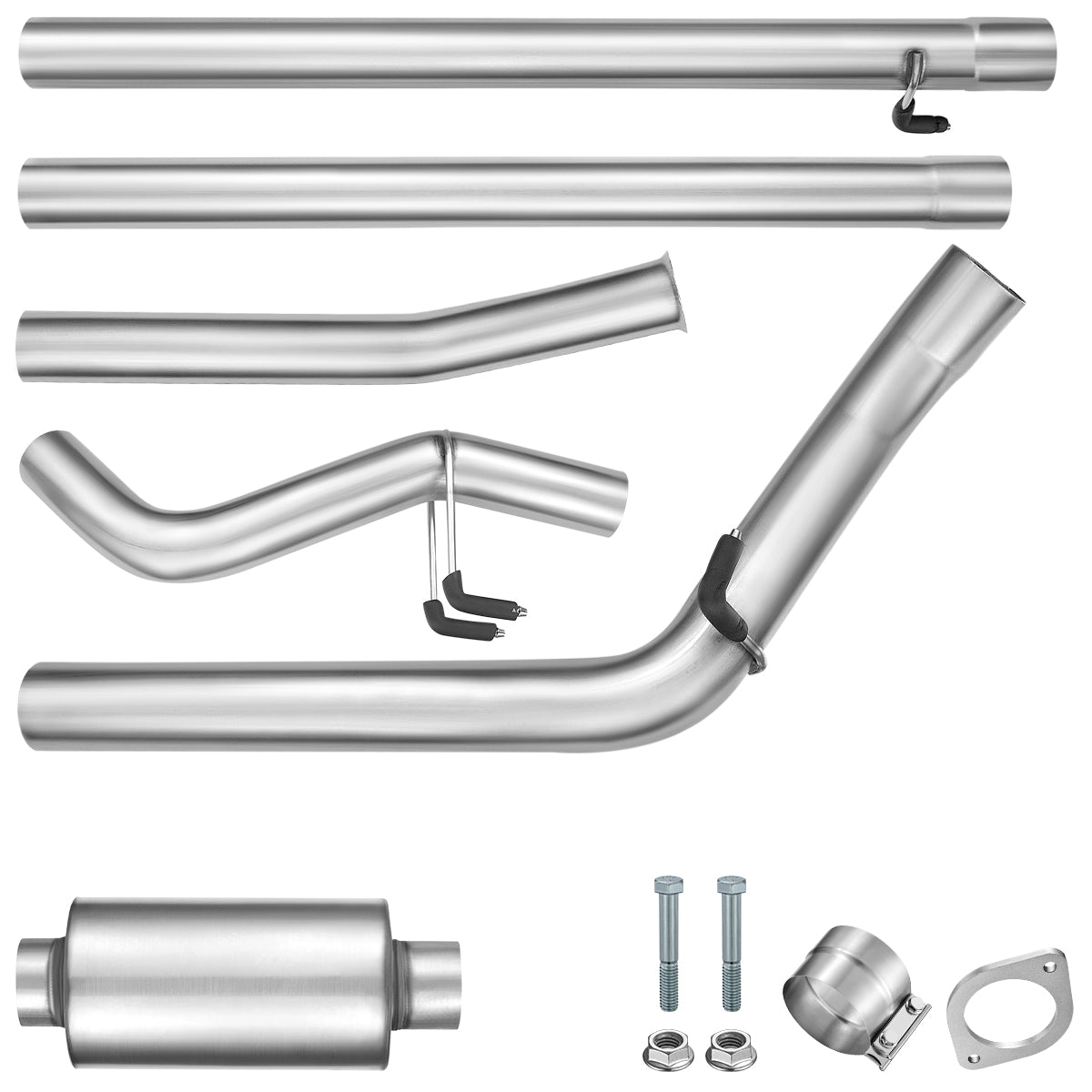 4" Downpipe-Back Cab&Chassis 2011-2019 Ford 6.7 Powerstroke DPF Delete Race Pipe | SPELAB-2