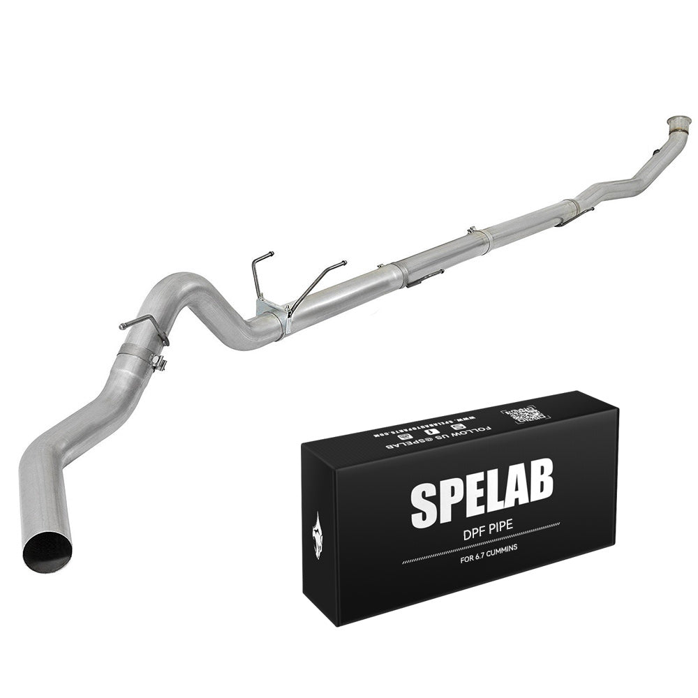 4"/5" Turbo-Back 2013-2018 Dodge Ram 6.7 Cummins DPF Delete Race Pipe | SPELAB-3