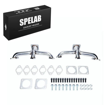 SPELAB Exhaust Header for 1932-1953 Ford Flathead V8 Car Pickup Truck Shorty