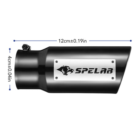 Exhaust Tip 4 " In & 5" In, 6"/7"/8" Out, 18" Length T304 | SPELAB-99