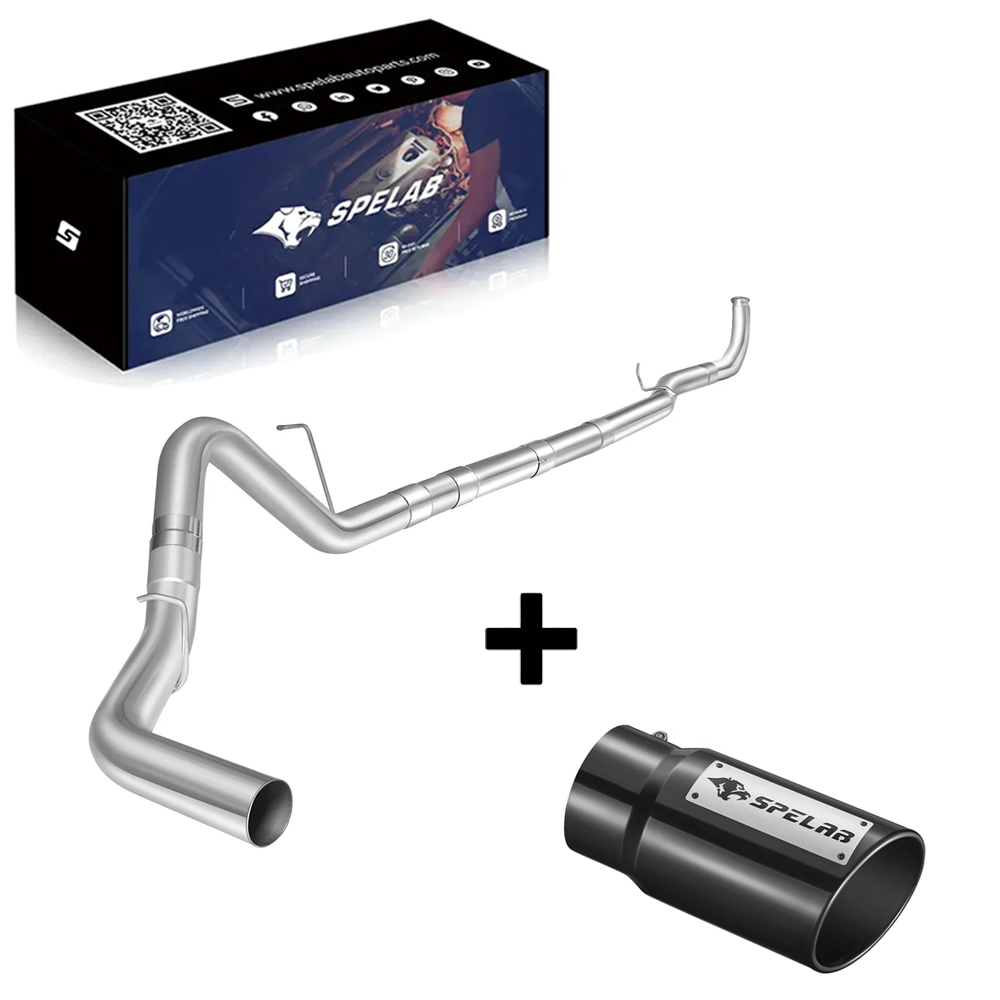 SPELAB 4"/5" Downpipe-Back 2011-2015 LML 6.6 Duramax DPF Delete Race Pipe