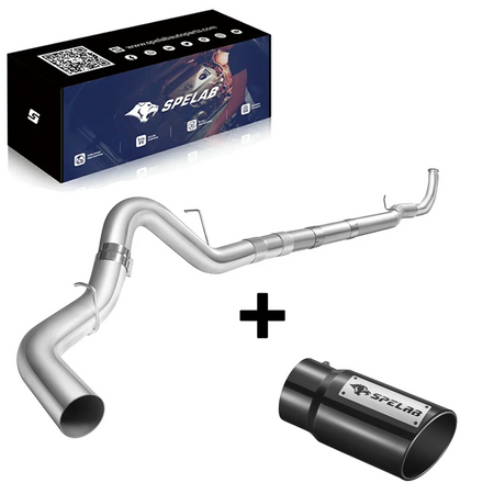 SPELAB 4"/5" Downpipe-Back 2011-2015 LML 6.6 Duramax DPF Delete Race Pipe