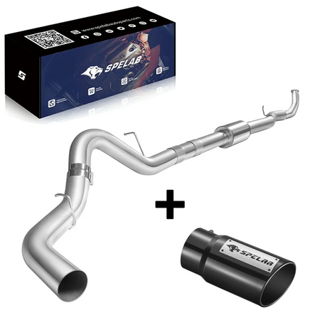 SPELAB 4"/5" Downpipe-Back 2011-2015 LML 6.6 Duramax DPF Delete Race Pipe