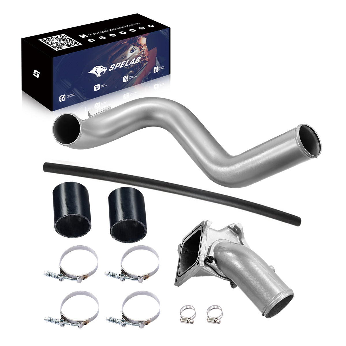 3" Y-Bridge Cold Side Intercooler Pipe for 2006-2010 6.6 Duramax LBZ LMM | SPELAB-888