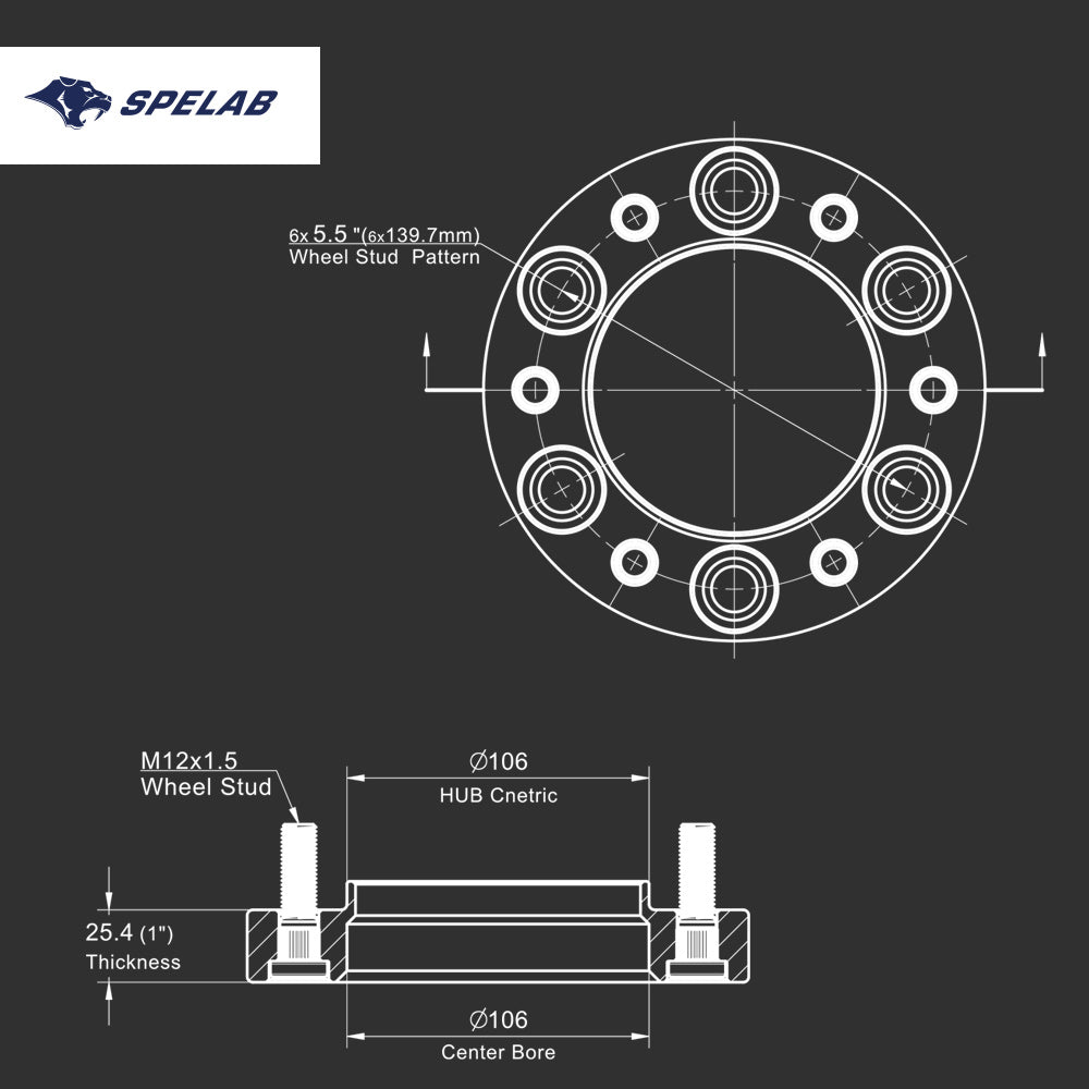 Wheel Spacers for 1996-2022 4Runner FJ Tacoma Tundra Sequoia GX460/GX470