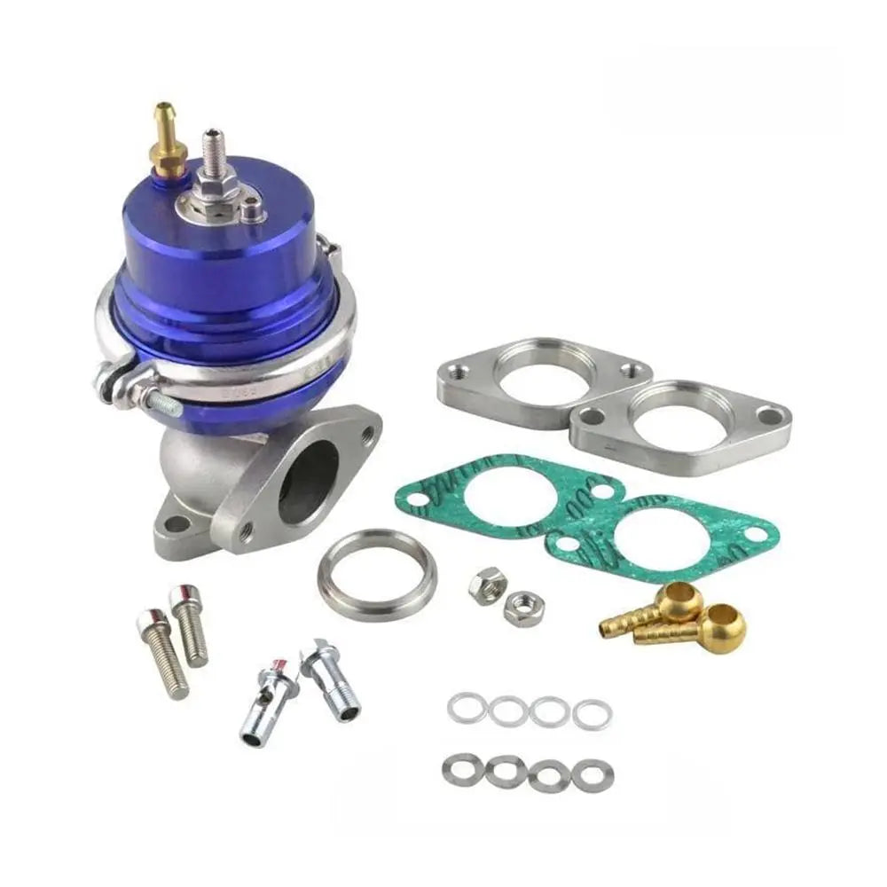 SPELAB 38mm 8 PSI External Turbo Exhaust Manifold Wastegate Blue / Purple