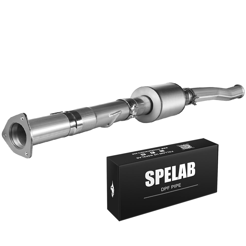 4"/5" 2011-2023 Ford 6.7 Powerstroke DPF Delete Race Pipe w/Muffler Exhaust | SPELAB